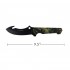 HUNTING KNIFE OLYMPIA 9.5 BLACK W/CAMO HANDLE